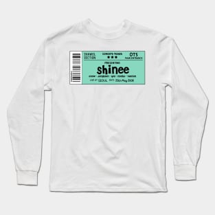 SHINee Concert Ticket Long Sleeve T-Shirt